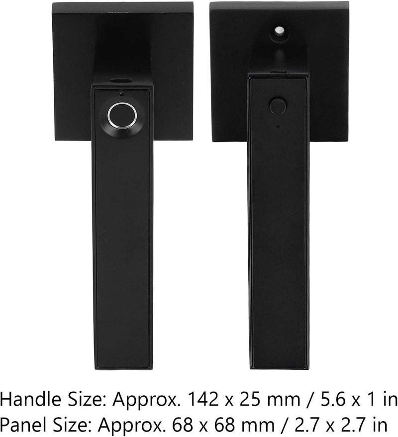 woobles Electronic lock, anti-theft zinc alloy fingerprint lock with key for hotel home - Image 4